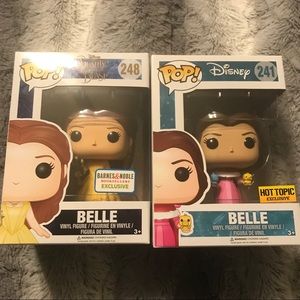 NIB Belle Exclusive Funko Pops 2-Pack